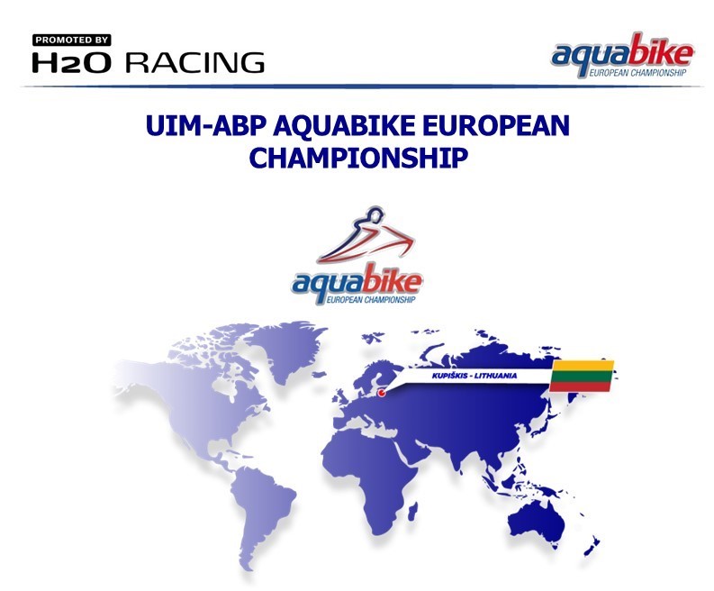 "UIM Aquabike Class Pro European Championship - LITHUANIA GRAND PRIX 2023" on July 6-9 in Kupiškis lagoon 